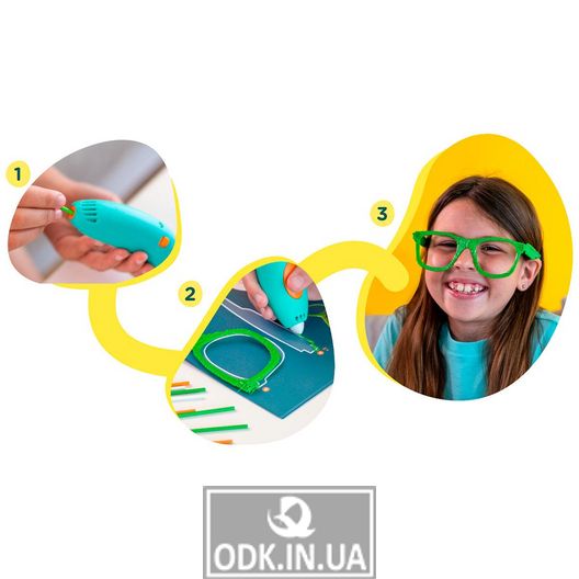 3D-pen 3Doodler Start Plus for children's creativity basic set - CREATIVE (72 cores)