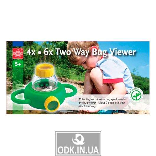 Контейнер для комах Edu-Toys зі збільшувальними стеклами 4x 6x (BL010)