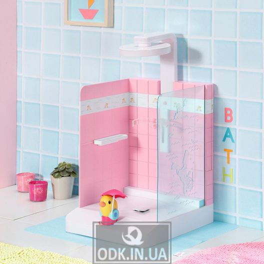 Автоматична душова кабінка для ляльки Baby Born - Купаємося з качечкою