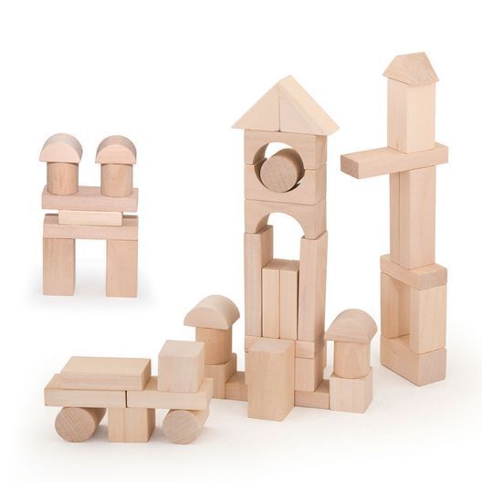 Дерев'яний кубики Viga Toys нефарбовані, 100 шт., 3 см (51623)