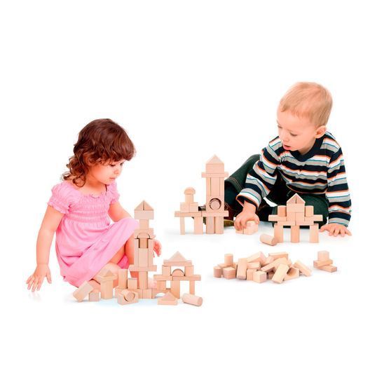Дерев'яний кубики Viga Toys нефарбовані, 100 шт., 3 см (51623)