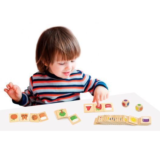 Дерев'яний пазл-гра Viga Toys Вивчаємо кольори (44505)