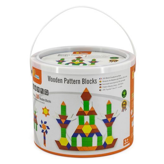 Дерев'яний ігровий набір Viga Toys Кольорова мозаїка, 250 ел. (50065)