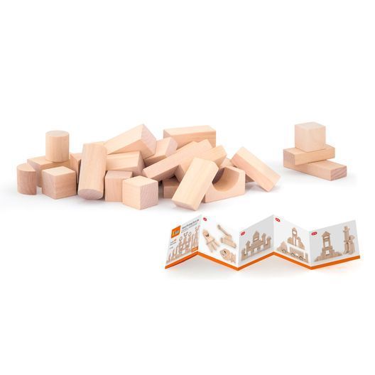 Дерев'яний кубики Viga Toys нефарбовані, 100 шт., 3 см (51623)