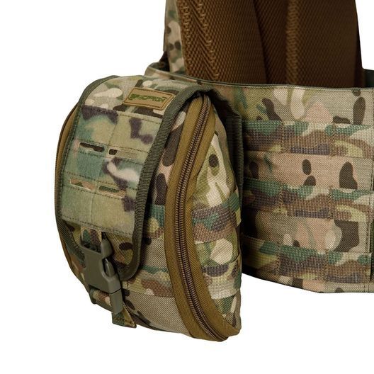 Плитоноска Warmor gen.3 Pro Max XL Мультикам. Система швидкого скидання. 7 підсумок. (Великого розміру)
