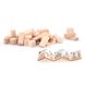 Wooden cubes Viga Toys unpainted, 100 amount, 3 cm (51623)