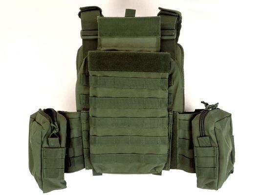 Плитоноска Yakeda VT-6031-6 поліестер 600D з системою MOLLE з підсумками Олива