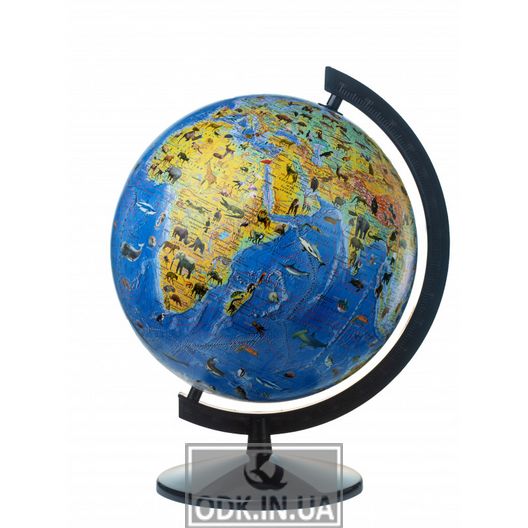 Globe General geographical with animals without illumination 320 mm (4820114952714)