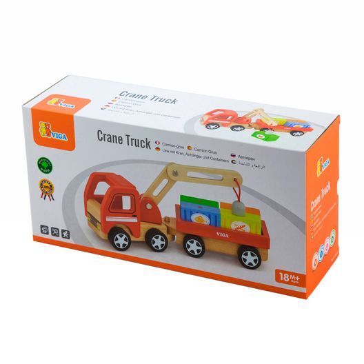Дерев'яна іграшкова машинка Viga Toys Автокран (50690)