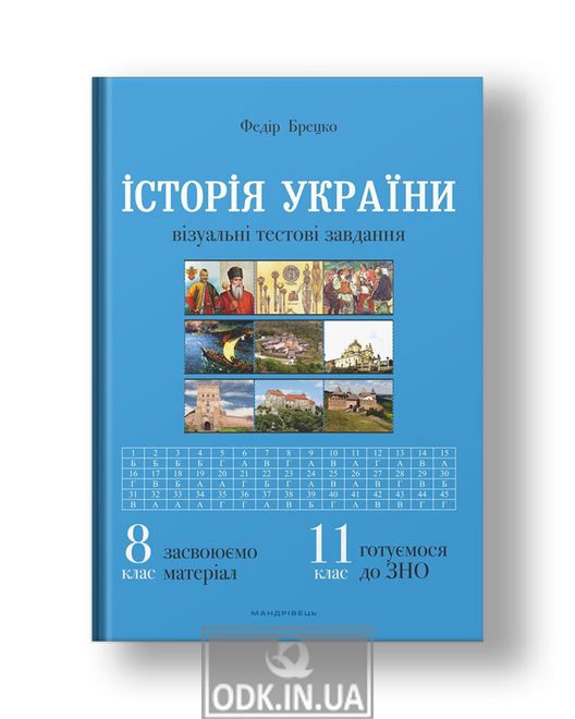 Історія України: візуальні тестові завдання. 8 клас