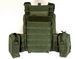 Плитоноска Yakeda VT-6031-6 поліестер 600D з системою MOLLE з підсумками Олива