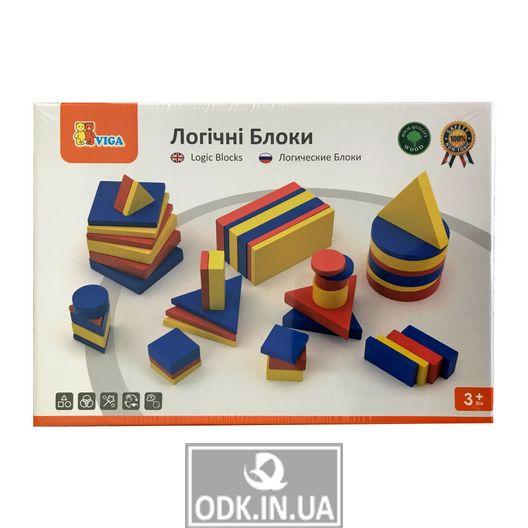 Обучающий набор Viga Toys Логические блоки Дьенеша (56164U)