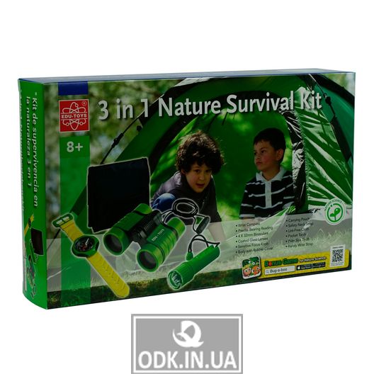 Комплект для выживания на природе Edu-Toys 3 в 1 (BL019)