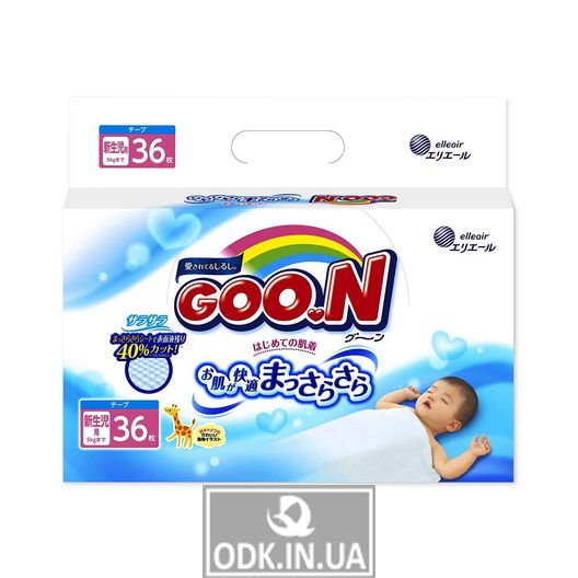 Goo.N Diapers For Babies Up To 5 Kg (Size Ss, Velcro, Unisex, 36 Pcs) Collection 2018