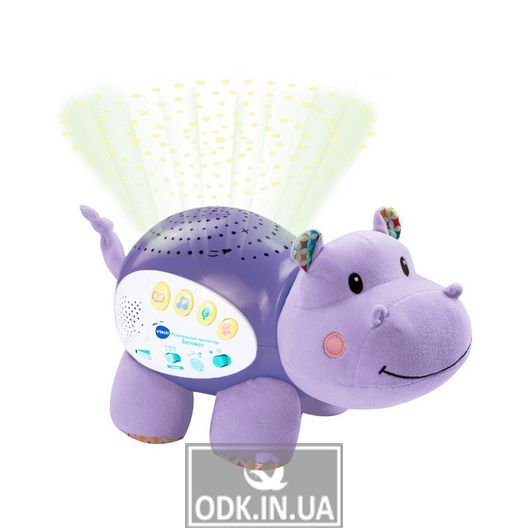 Musical Interactive Toy - Hippopotamus with 2-in-1 Starry Sky Projector