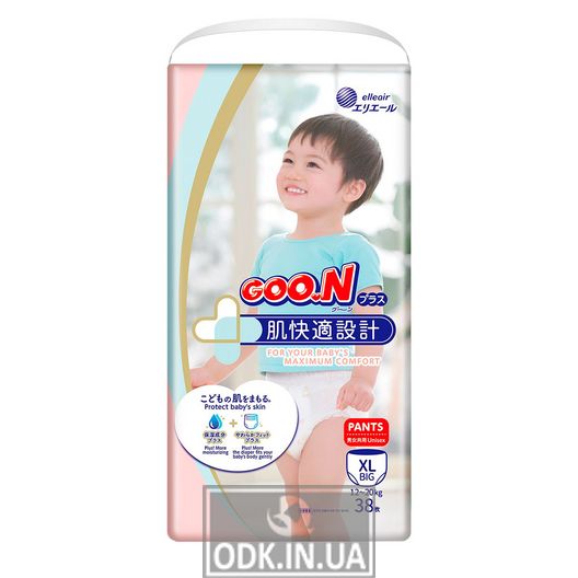 Трусики-подгузники Goo.N Plus для детей (Big (XL), 12-20 кг)