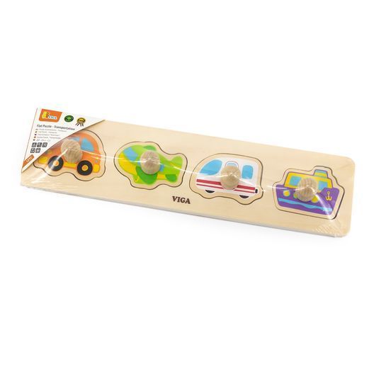 Дерев'яна рамка-вкладиш Viga Toys Види транспорту (44534)