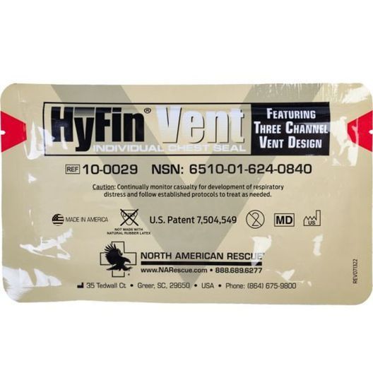 Оклюзійна наліпка HyFin Featuring Three Channel Vent Design