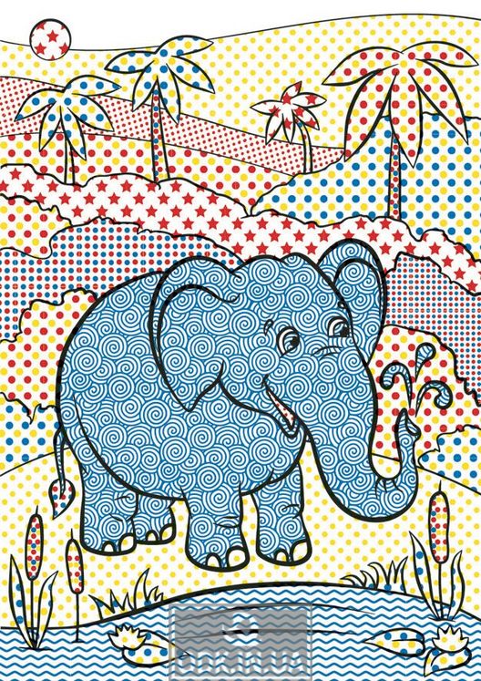 Magical water coloring pages. Zoo