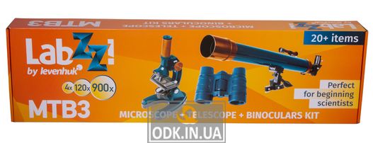 Levenhuk LabZZ MTV3 set: microscope, telescope and binoculars