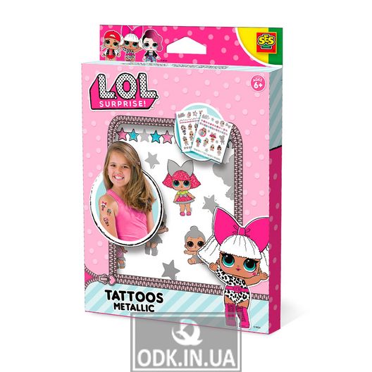 A set of tattoos-stickers of the LOL SURPRISE series! - Metallic