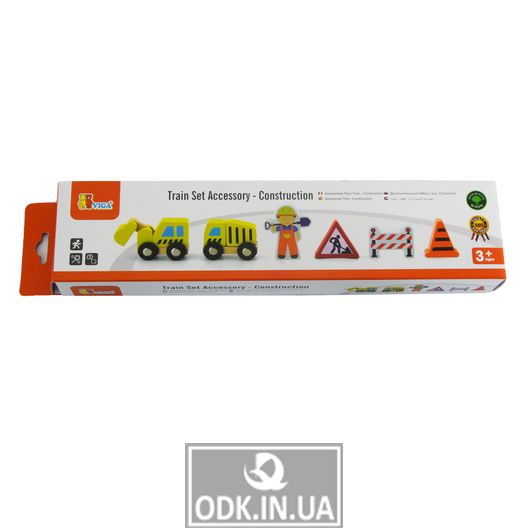 Set for the railway Viga Toys Road works (50813)