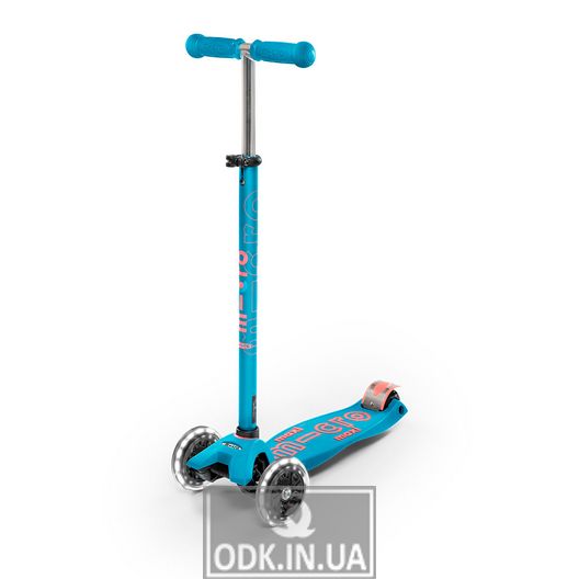 MICRO scooter of the Maxi Deluxe LED series "- Aqua"