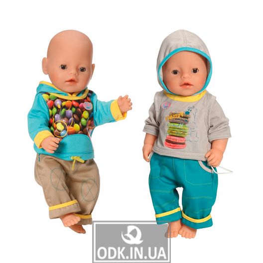 Набір одягу для ляльки BABY BORN - СПОРТИВНИЙ МАЛЮК (2 в асорт.)