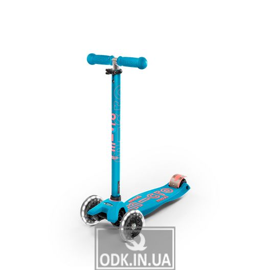 MICRO scooter of the Maxi Deluxe LED series "- Aqua"