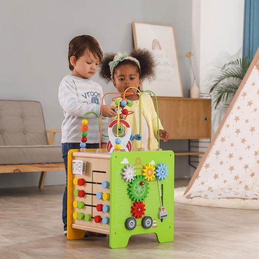 Дерев'яний ігровий центр Viga Toys Великий бізікуб 5 в 1 (44548FSC)