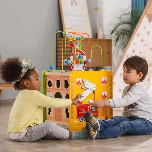 Дерев'яний ігровий центр Viga Toys Великий бізікуб 5 в 1 (44548FSC)