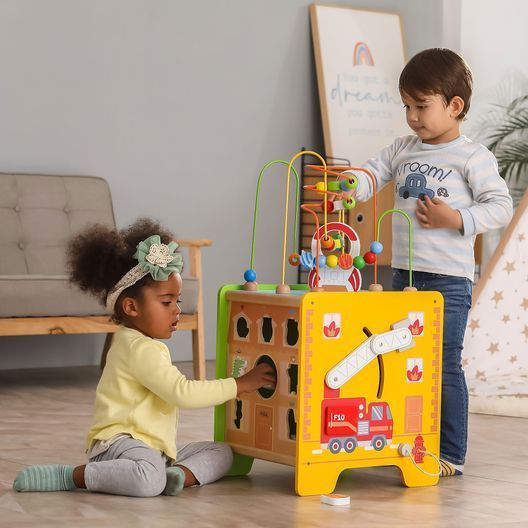 Дерев'яний ігровий центр Viga Toys Великий бізікуб 5 в 1 (44548FSC)