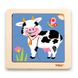 Wooden mini-puzzle Viga Toys Cow, 4 el. (51313)