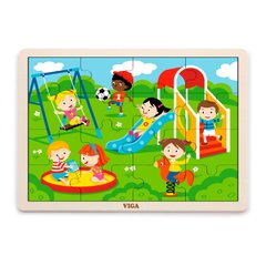 Wooden puzzle Viga Toys Amusement Park, 16 el. (51454)