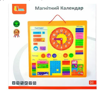 Магнітний календар Viga Toys