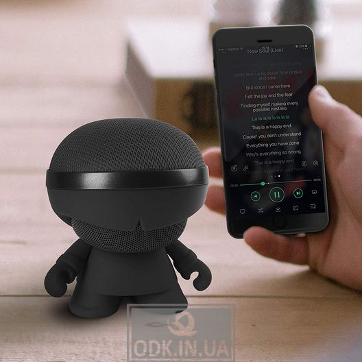 Акустика Xoopar - Xboy Glow (12Cm, Чорна, Bluetooth , Стерео, Mp3-Програвачем З Sd-Карт)