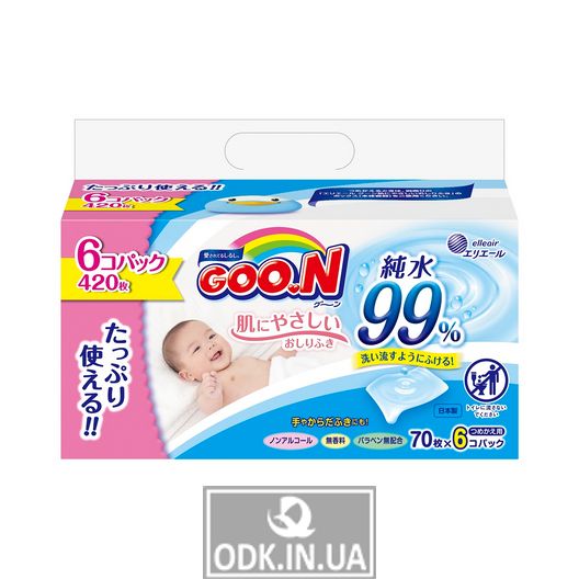 Wet Wipes For Babies (70Pcs * 6) Collection 2019