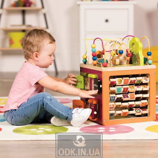 Educational Wooden Toy - Zoo Cube