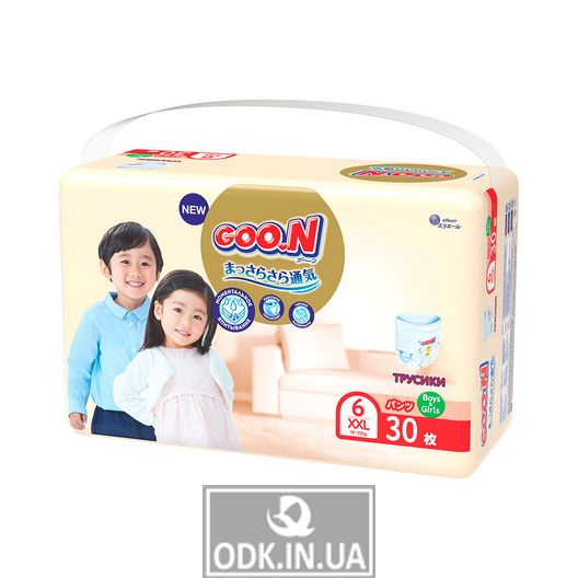 Трусики-підгузки Goo.N Premium Soft для дітей (XXL, 15-25 кг, 30 шт)