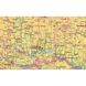 Україна. Фізична карта. 110х80 см. М 1: 250 000. Картон, планки
