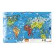 Пазл магнитный Viga Toys Карта мира с маркерной доской, на английском (44508EN)