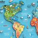 Пазл магнитный Viga Toys Карта мира с маркерной доской, на английском (44508EN)