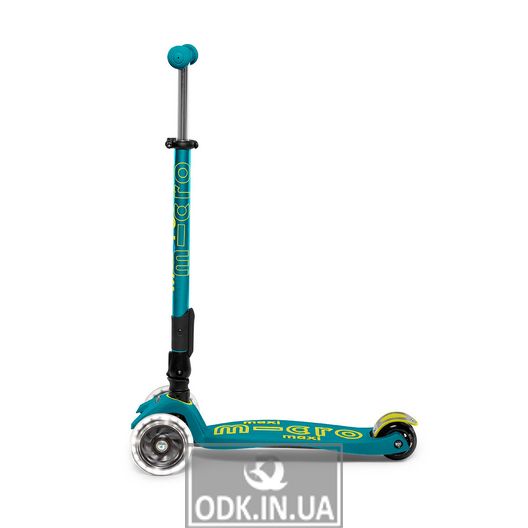 MICRO scooter folding Maxi Deluxe LED series "- Green"