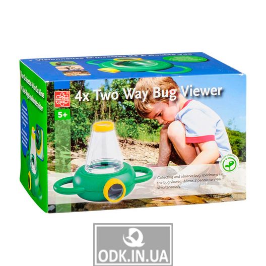 Контейнер для комах Edu-Toys зі збільшувальними стеклами 4x (BL201)