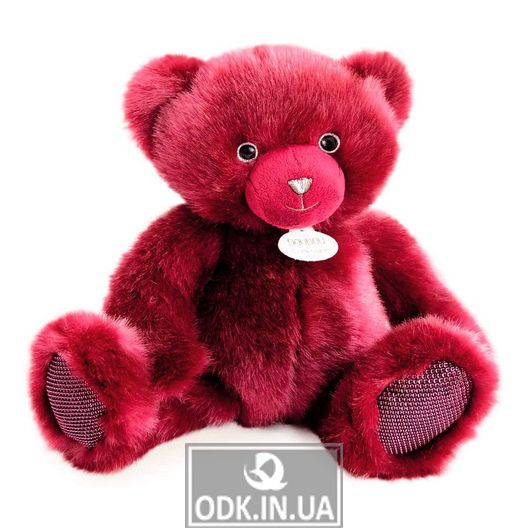 М'яка іграшка Doudou – Ведмедик бордовий (30 cm)