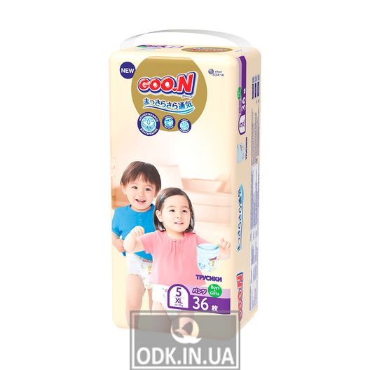 Трусики-подгузники Goo.N Premium Soft для детей (XL, 12-17 кг, 36 шт)