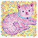 Set for a sticker mosaic of 4M (3 in assorted butterfly / dolphin / kitten) (00-04526)