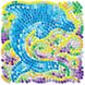 Set for a sticker mosaic of 4M (3 in assorted butterfly / dolphin / kitten) (00-04526)