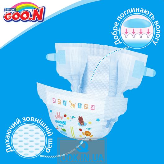 Подгузники Goo.N для детей коллекция 2020 (S, 4-8 кг)