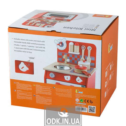 Children's kitchen Viga Toys from a tree with ware (50231)